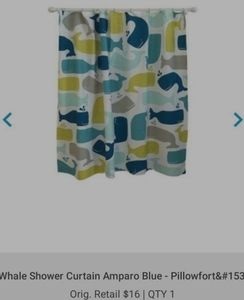 Pillowfort - Whale Shower Curtain